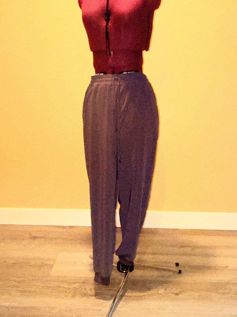 Cynthia Rowley Slate Gray Elastic-Waist Joggers